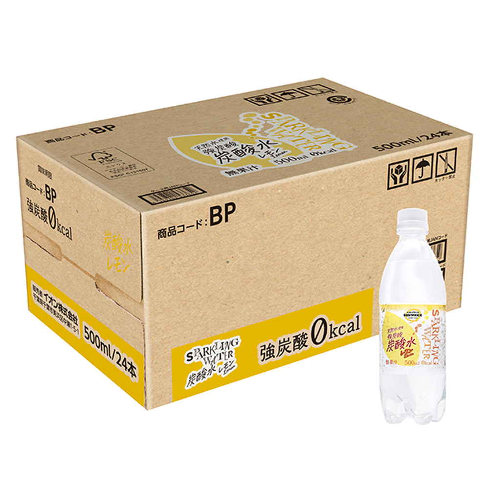 トップバリュ 炭酸水　レモン（ケース売り） 500ml×24本 【ご予約】 商品サムネイル